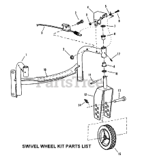 Snapper 7063061 - Snapper 21" Walk-Behind Swivel Wheel Kit