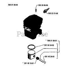 Husqvarna 40 - Husqvarna Chainsaw (1986-01) Piston/Cylinder