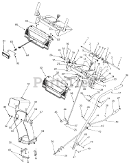Yard Machines 31AE640F062 - Yard Machines Snow Thrower (2001) (Lowes) Handle Assembly