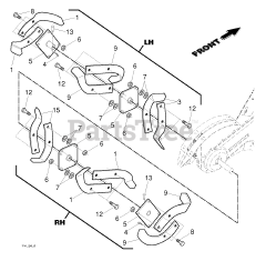 Husqvarna TR 530 (960910017-02) - Husqvarna Rear-Tine Tiller TINE ASSEMBLY