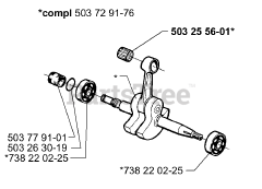 Husqvarna 365 SPECIAL - Husqvarna Chainsaw (1999-11) Crankshaft