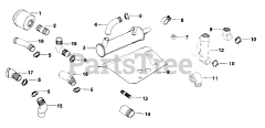 Kohler K301-4796 - Kohler K-Series Engine, Basic Version, 12hp, 9kW Exhaust 12-10-1 (TP-2097)