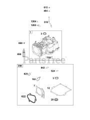 Briggs & Stratton 9P602-0093-H5 - Briggs & Stratton Vertical Engine Cylinder Group
