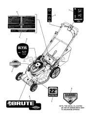 Brute BTPV 22675 HW FC (7800806) - Brute 22" Walk-Behind Mower, Canada (2011)