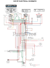 Scag SCZ52V-25CV-EFI - Scag Cheetah 52" Zero-Turn Mower, 25hp Kohler (SN: L6400001 - L6499999) SCZ EFI Electrical Schematic