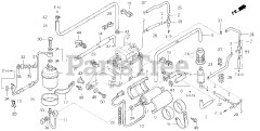 Honda BF130 A2 XA (BZBE) - Honda Marine Engine, Made in Japan (SN: BZBE-1300001 - BZBE-1400000) FUEL PUMP + FUEL PIPE