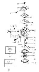 Poulan Pro PP 420 - Poulan Pro Blower CARBURETOR