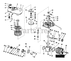 Lawn-Boy 5501 - Lawn-Boy Walk-Behind Mower (SN: 300000001 - 399999999) (1973) Engine, Magneto, Starter Carburetor Parts List Models Used On: 1015