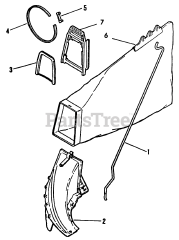 Toro 684190 - Toro Rear Grass Catcher Assembly