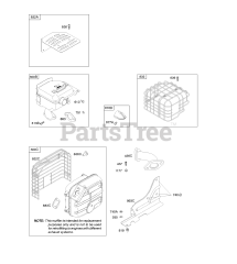 Briggs & Stratton 21M214-0135-E1 - Briggs & Stratton Horizontal Engine Exhaust System