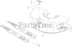 Cub Cadet 19A30054 (19A30054100) - Cub Cadet 42" Xtreme S Fab Mulch Kit (2021) General Assembly