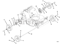 Gravely 911345 (XD 21 CE) - Gravely 21" Walk-Behind Mower (SN: 000101 & Above)
