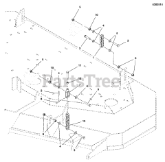 Ferris IS 2100Z (5901333) - Ferris IS2100Z Series 61" Zero-Turn Mower, 28hp Briggs & Stratton 61" Mower Deck - Hanger Chains