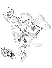 Cub Cadet 59A30033 (59A30033150) - Cub Cadet Power Assist Triple Bagger PTO Assembly