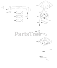 Briggs & Stratton 380772-0102-E1 - Briggs & Stratton Vertical Engine Air Cleaner, Intake Manifold