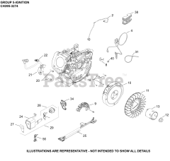 Kohler CH395-3274 - Kohler Command PRO Engine, Basic Version, 9.5hp, 7.1kW 05 Ignition/Charging
