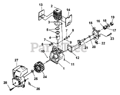 Green Machine 1940 (UT-26030) - Green Machine String Trimmer Engine Internal