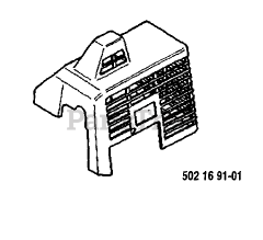 Husqvarna 22 RL - Husqvarna String Trimmer (1988-01) Cylinder Cover (P/N 502169101)
