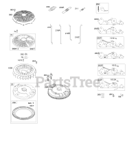 Briggs & Stratton 44P777-0027-E1 - Briggs & Stratton Vertical Engine Flywheel, Controls