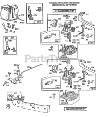 Briggs & Stratton 92902-5215-01 - Briggs & Stratton Vertical Engine Carburetors, Controls