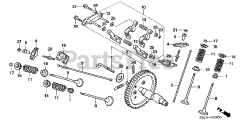 Honda GX620 U1 QZB2 (GCARK) - Honda Engine, Made in Japan (SN: GCARK-1000001 - GCARK-9999999) CAMSHAFT