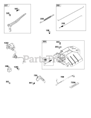 Briggs & Stratton 25T237-0319-H1 - Briggs & Stratton Horizontal Engine Controls Group