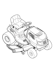 Craftsman 247.288842 (13AJ78SS099) - Craftsman Lawn Tractor (2012) (Sears)