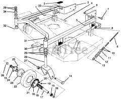 Toro 30136 - Toro 36" Side-Discharge Mower Deck (SN: 049001037 - 049999999) (1994)