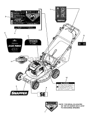 Snapper SPV 2270 (7800777) - Snapper 22" Walk-Behind Mower, 7hp