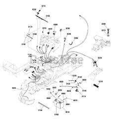Massey Ferguson MF 2700 (2691304-00) - Massey Ferguson 50" Lawn Tractor, 25hp Electrical Group
