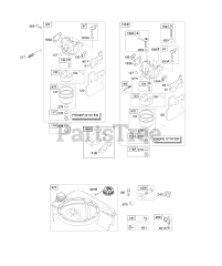 Briggs & Stratton 12Q502-0307-B1 - Briggs & Stratton Vertical Engine Carburetor, Fuel Supply