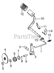 Cub Cadet 1604 (143-580-100) - Cub Cadet Garden Tractor Brakes &amp; Connections-582-SN 719999 &amp; Below
