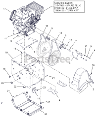 Ariens 920328 - Ariens Classic 24" Snow Blower, Ariens AX 208cc engine (SN: 000101 - 259999)