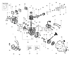 Weed Eater XT 600 - Weed Eater String Trimmer, Type 1 Engine Assembly Type 1