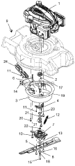 Ariens 911177 (LMSP) - Ariens Razor 21" Self-Propelled Walk-Behind Mower, BBC (SN: 026119 - 026308)