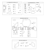 Briggs & Stratton 305777-0129-E1 - Briggs & Stratton Vertical Engine Carburetor Overhaul Kit, Engine/Valve Gasket Sets