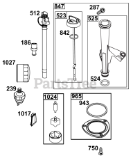 Briggs & Stratton 44T977-0032-G1 - Briggs & Stratton Vertical Engine Lubrication Group