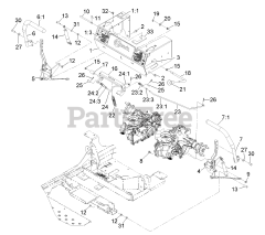 Exmark PNS720KC523 - Exmark 52" Pioneer S-Series Zero-Turn Mower, Kohler ZT720 (SN: 314000000 - 314999999) (2014) Motion Control Assembly