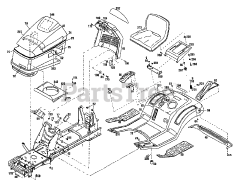 Troy-Bilt 13034 - Troy-Bilt Lawn Tractor, Gear Drive (SN: 130340100101 & Above)
