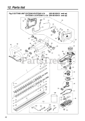 RedMax CHTZ 2401 - RedMax Hedge Trimmer (SN: 60100101 & Above) (2007-10)