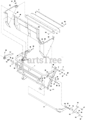 Exmark LHPUVD5256 - Exmark Ultra Vac QDS Bagger for 52" & 56" Lazer HP Mower (SN: 790000 - 849999) (2009) Lower Hopper Assembly