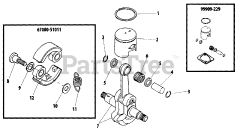 Shindaiwa 22 F - Shindaiwa String Trimmer Clutch, Piston