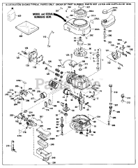 Tecumseh TVS90-46052A - Tecumseh Engine Engine Parts List #1