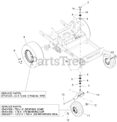 Gravely 992258 (Pro-Turn 472) - Gravely Pro-Turn 72" Zero-Turn Mower, EFI, CARB (SN: 040000 - 040999)