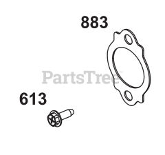Briggs & Stratton 543477-3328-J1 - Briggs & Stratton Horizontal Engine Exhaust Group