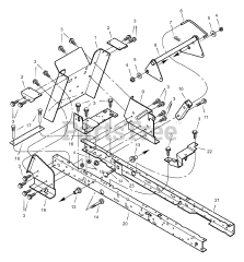 Murray 46103A - Murray 46" Garden Tractor (1999) Rear Frame Assembly
