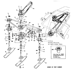 Simplicity 990669 - Simplicity 48" Mower Deck ARBOR ASSEMBLIES