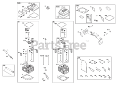 Briggs & Stratton 385447-0008-B5 - Briggs & Stratton Horizontal Engine