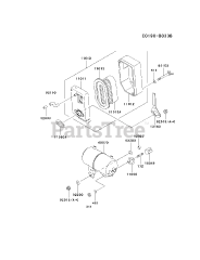 Kawasaki FE120D-CS07 - Kawasaki Engine AIR-FILTER/MUFFLER