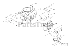 Yard Machines 13AS607H352 - Yard Machines Lawn Tractor (2000) (Walmart) Muffler &amp; Engine Accessories B&amp;S Opposed Twin